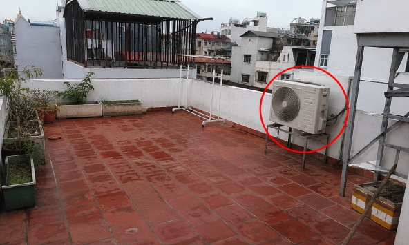 Lời khuyên cho những gia đình đặt cục nóng điều hòa trên sân thượng