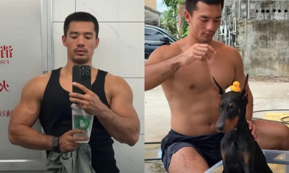 Lao xuống biển cứu người, anh cảnh sát viral bất đắc dĩ vì quá đẹp trai vạm vỡ