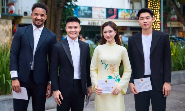 Mối quan hệ của Hoà Minzy với Xuân Son, Quang Hải và Đình Bắc