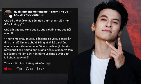 Thơm (Da LAB) gây sốt với lời nhắn dành cho fan mong có con: 'Đừng vì ai mà quyết định khi chưa sẵn sàng'
