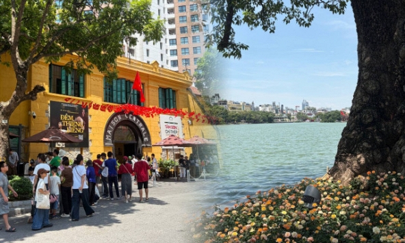 Giới trẻ Hà Nội đội nắng xếp hàng tham quan Di tích Nhà tù Hoả Lò; Hồ Gươm biến thành studio ngoài trời trong kỳ nghỉ 2/9