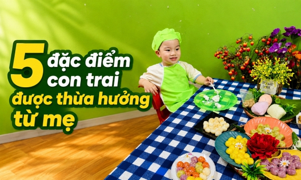 Con trai thường giống mẹ? 5 đặc điểm các cậu bé thường được thừa hưởng từ mẹ