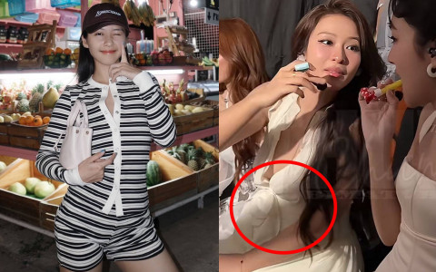 Loạt ảnh lộ rõ sắc vóc Khả Ngân khi đang mang thai