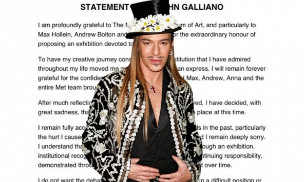 Triển lãm Met Gala 2027 của John Galliano chính thức bị hủy sau làn sóng phẫn nộ về phát ngôn kỳ thị