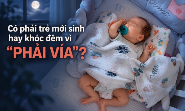 Có phải trẻ mới sinh hay khóc đêm vì “phải vía”?
