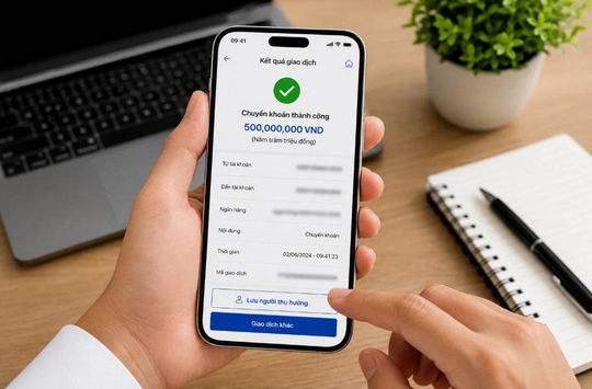 Công an xác minh giao dịch chuyển khoản 400 triệu đồng vào lúc 14 giờ 48 phút