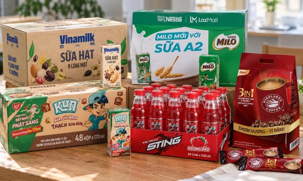 Siêu sale tháng 9 không thể bỏ lỡ: Sữa hạt Vinamilk, sữa lúa mạch Nestle, cà phê Highlands... đều giảm giá, ai mua dịp này hời thôi rồi