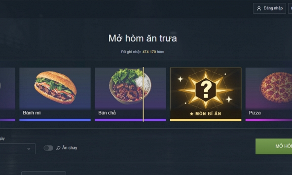 Trải nghiệm 'gacha' bữa trưa: Trang web mở hòm CS:GO chọn món ăn khiến dân tình phát 'sốt'