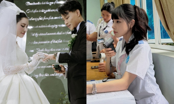 Trần Bích Hạnh - vợ Văn Thanh tủi thân, than thở chuyện học y phải xa chồng 