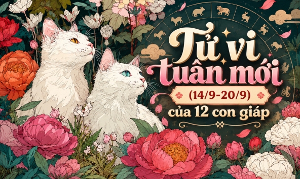 Tử vi tuần mới (14/9-20/9): Top 3 con giáp nhận nhiều lộc lá, công việc lẫn tình duyên đều lên hương