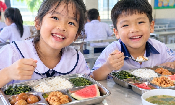 Bữa ăn bán trú 'trường làng' có gì mà bà mẹ Hà Nội thốt lên: Trường có tổ chức ăn tối nữa thì cho đăng ký thêm 2 suất