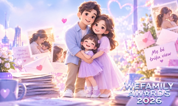 ‏Hạng mục 'Mẹ bé triệu view' của WeFamily Awards 2026: Khi mẹ hiện đại biến việc nuôi con thành 'sân khấu' rực rỡ, đầy tiếng cười‏