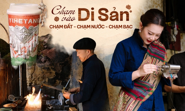 Một ly trà sữa 'cõng' làng nghề trăm năm lên phố: Bí mật đằng sau cơn sốt BST 'Chạm Di Sản' của Yi He Tang Việt Nam