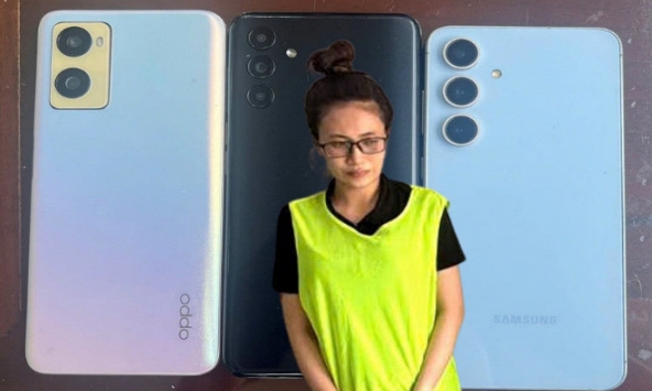 Công an bắt quả tang Phạm Thị Cao Thiên SN 2000