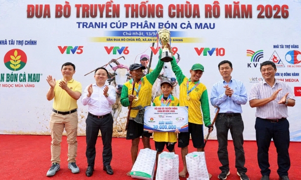 Phân Bón Cà Mau đồng hành cùng hội đua bò Chùa Rô 2026