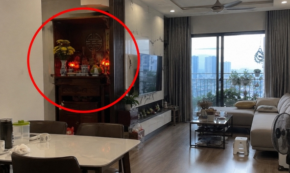 Lời khuyên cho những gia đình đặt bàn thờ trong phòng khách