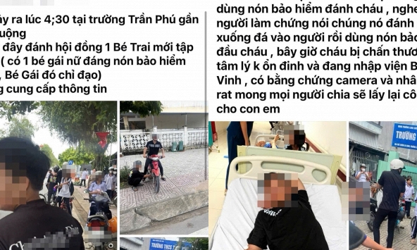 2 tài khoản facebook đăng vụ nam sinh lớp 8 bị đánh trước cổng trường: Bất ngờ danh tính một người