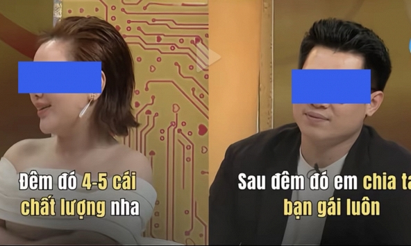 Cặp đôi 'vợ chồng son' hứng 'bão' chỉ trích sau màn thản nhiên kể chuyện ngoại tình trên sóng
