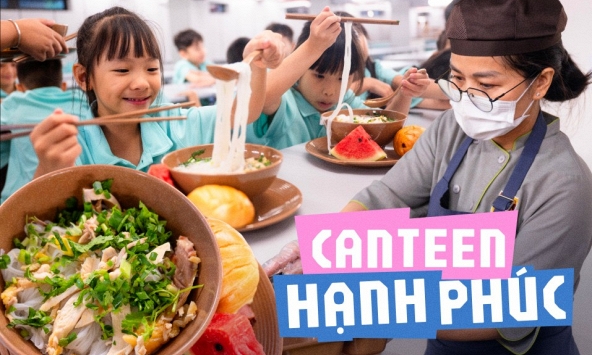 Cận cảnh bữa cơm bán trú của hơn 3.000 học sinh Nguyễn Bỉnh Khiêm: Nguyên 'food tour' Âu, Á, Nhật - Hàn và cả khu làm bánh riêng