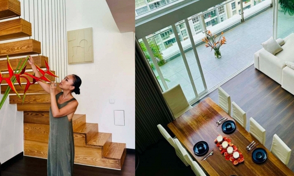 Mỹ nhân Việt cưới chồng Tây hơn 8 tuổi, sống trong penthouse rộng 280m², đẹp xịn từng centimet