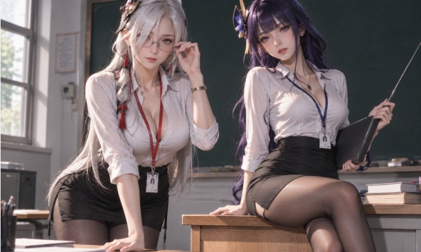 Cộng đồng mạng chia sẻ trend dùng AI biến các hot girl game và anime thành “cô giáo”, loạt tác phẩm đẹp mắt khiến người xem bất ngờ
