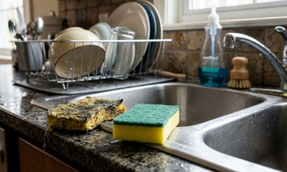 Lời khuyên khi dùng giẻ rửa bát: Giặt sạch, vắt khô vẫn là chưa đủ
