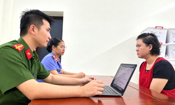 Cảnh sát đồng loạt khám xét 8 địa điểm, bắt giám đốc Nguyễn Thanh Phương Tuyền và nhiều người khác