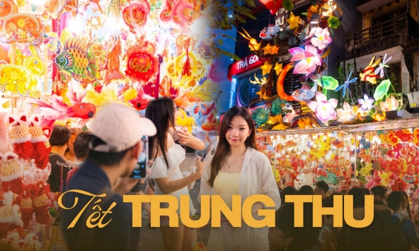 Đêm Trung thu: Chìm trong biển người dạo Hàng Mã, cả đoạn phố phải cấm xe 24/24