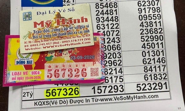 Mua vé số khi đang trông cháu, bà ngoại ở TP.HCM nhận tin bất ngờ