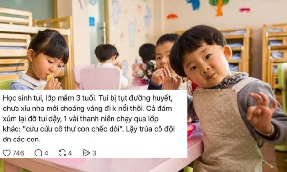 Cô giáo mầm non suýt ngất xỉu trong lớp, phản ứng của học sinh khiến ai nấy cười ngất: Quá đáng yêu, quá ấm áp!