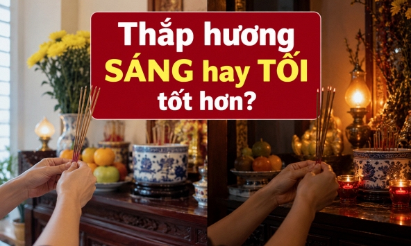 Thắp hương SÁNG hay TỐI tốt hơn?