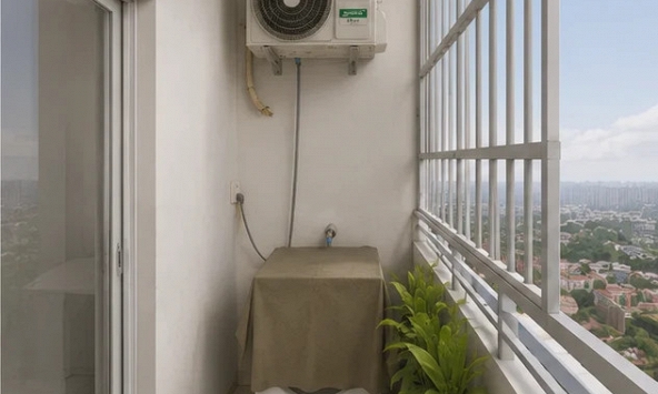 Lời khuyên cho những gia đình đang để cục nóng điều hòa ngoài ban công, lô gia