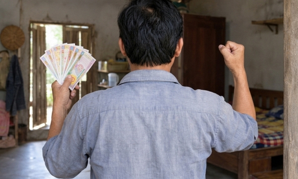 Người đàn ông trúng 6 tỉ, hàng xóm hưởng chung niềm vui vì món quà bất ngờ