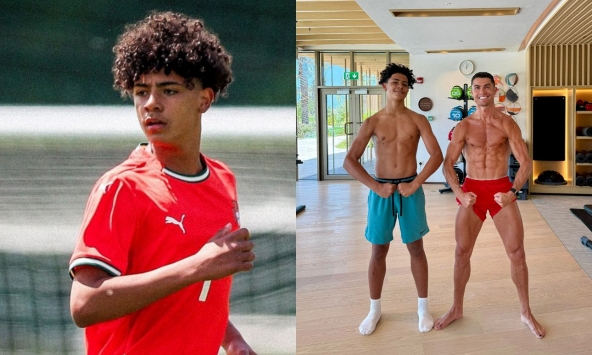 Con trai 1m90 của Ronaldo bị loại khỏi tuyển U16 Bồ Đào Nha