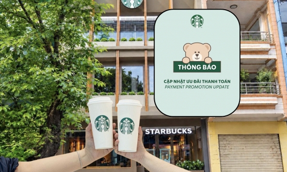 Starbucks tạm ngưng loạt ưu đãi thanh toán bằng Visa, Techcombank từ tháng 10, khách hàng cần phải làm gì?