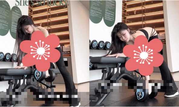 Ăn mặc gợi cảm tập tạ một tay, hot girl xinh đẹp gây chú ý tột độ, follow tăng chóng mặt