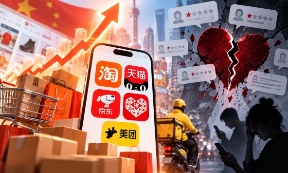 Doanh thu tăng vọt nhưng niềm tin chạm đáy: Chuyện lạ của 5 'ông trùm' mua sắm online lớn nhất Trung Quốc