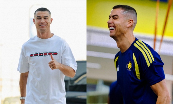 Ronaldo cắt tóc bảnh bao và nụ cười đã nở trên môi sau lùm xùm giận dỗi tuyển Bồ Đào Nha