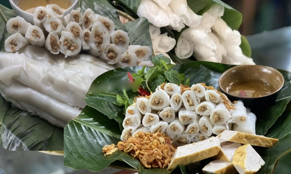 Việt Nam có loại bánh cuốn cầm tay không dính, lá dày gấp mấy lần kiểu Thanh Trì, chỉ nhà có điều kiện mới được ăn