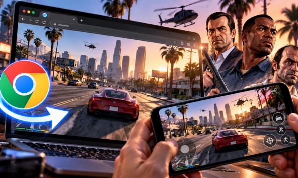 Game thủ làm điều khó tin với GTA 5, đưa cả bom tấn chạy ngay trên trình duyệt, thử nghiệm thành công trên điện thoại