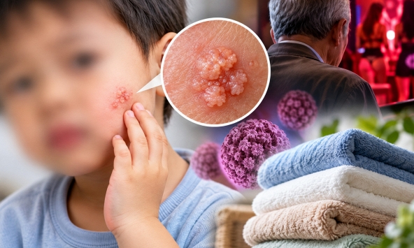 Bé 3 tuổi xuất hiện tổn thương giống mào gà trên mặt, bác sĩ cảnh báo nguồn lây bất ngờ: Lỗi của ông nội