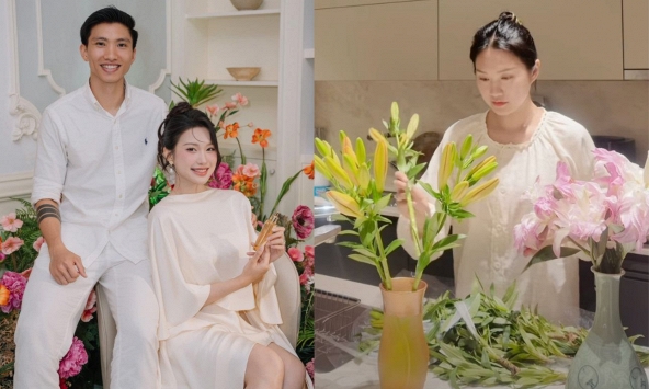 Doãn Hải My đam mê làm một việc trong căn biệt thự của Văn Hậu