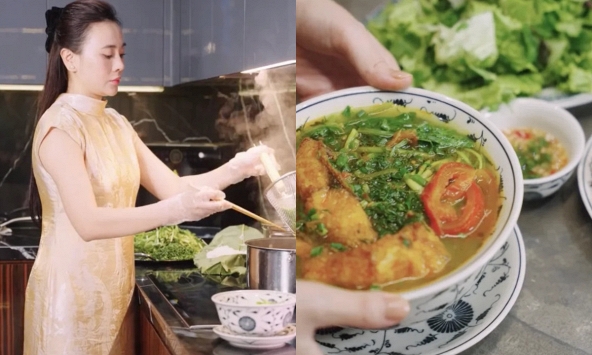 Mâm cơm cá rô phi mùa thu của Phương Oanh