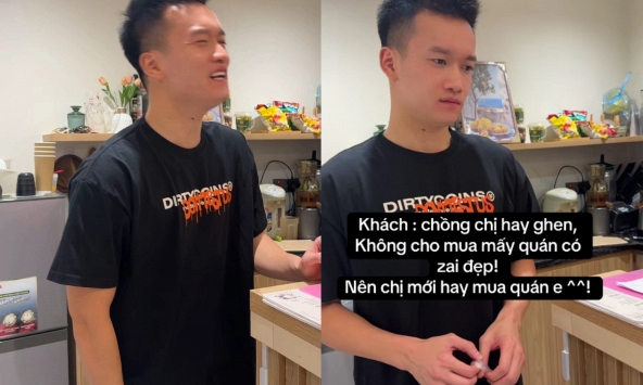 Hoàng Đức về quê bán trà sữa
