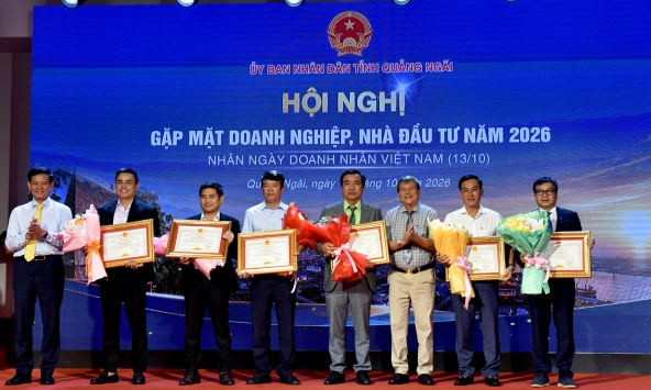 Quảng Ngãi tôn vinh doanh nghiệp kiến tạo chuỗi giá trị mới phát triển