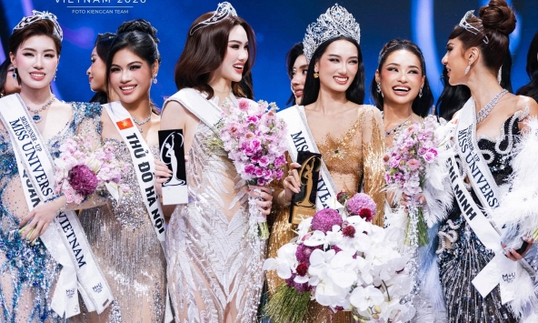 Á hậu 1 Miss Universe Vietnam 2026 Trịnh Mỹ Anh xin lỗi sau ồn ào nhóm chat nói xấu đồng nghiệp