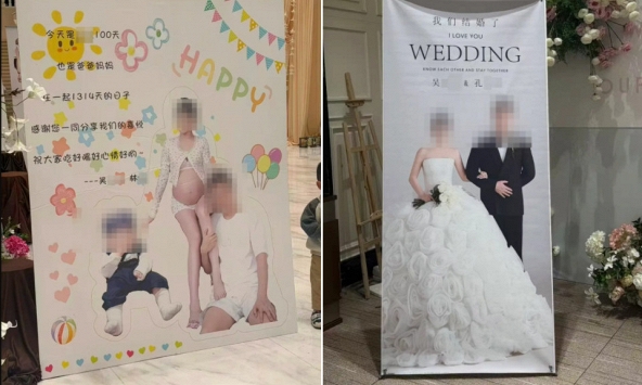 Người đàn ông tổ chức đám cưới với vợ và tiệc mừng 100 ngày của con với bạn gái cũ trong cùng một ngày, tại cùng nhà hàng
