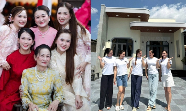 5 con gái góp tiền tỷ xây nhà báo hiếu bố mẹ, các con rể góp công lớn 