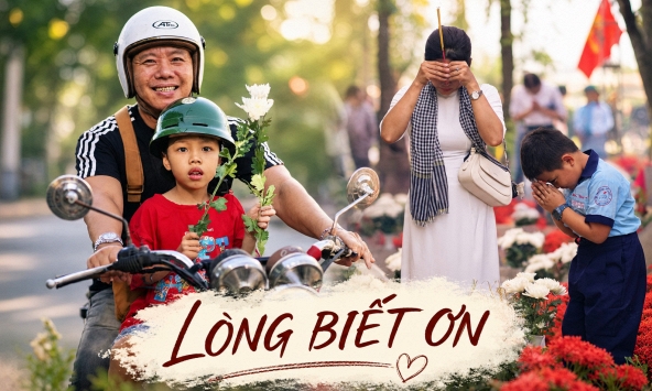 Những đứa trẻ bên đoàn xe tiễn 731 hài cốt liệt sĩ: Khi bài học biết ơn bắt đầu từ những điều tai nghe, mắt thấy