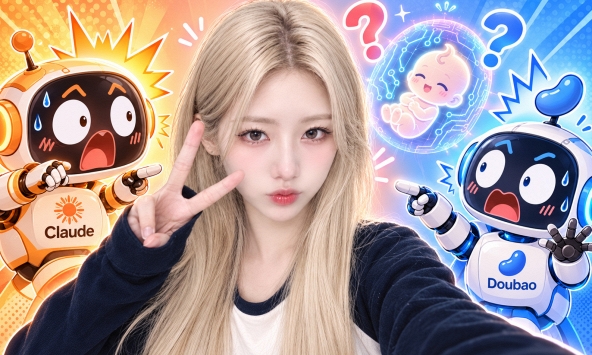 Nữ idol AI bất ngờ tuyên bố tạm dừng hoạt động vì mang thai, netizen hoảng loạn truy hỏi: Bố đứa trẻ là Claude hay Doubao?